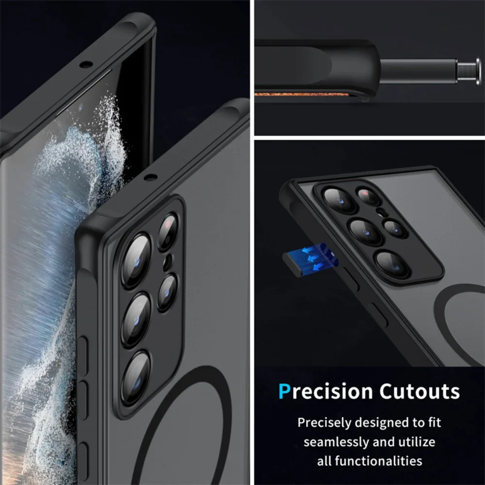 Magnetic  Matte Anti-fall Protective case for Samsung - Image 3