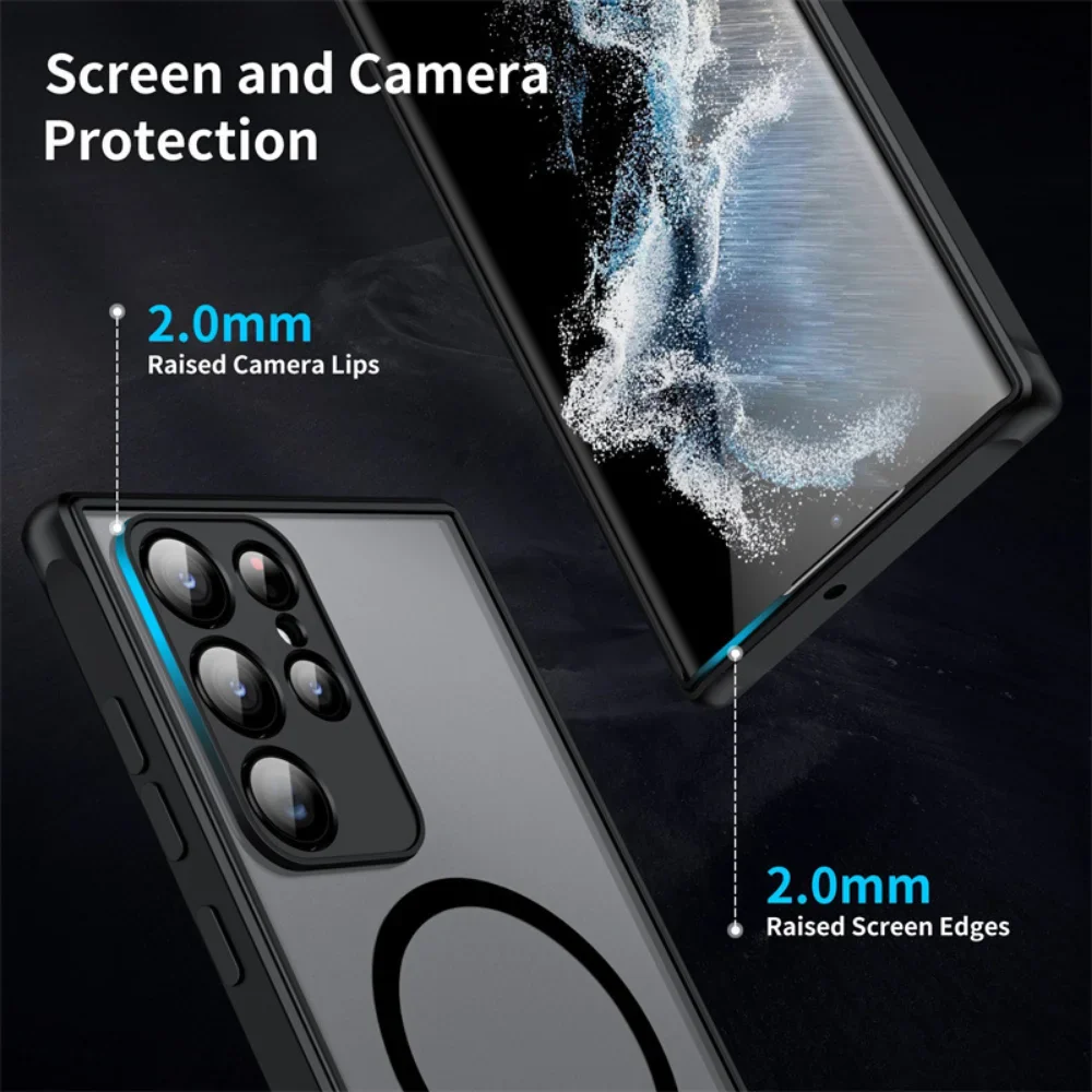 Magnetic  Matte Anti-fall Protective case for Samsung - Image 4