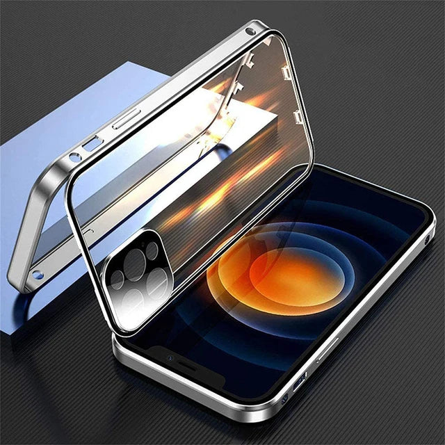 360°Full Protection Metal Magnetic Snap Lock Phone Case - Image 12