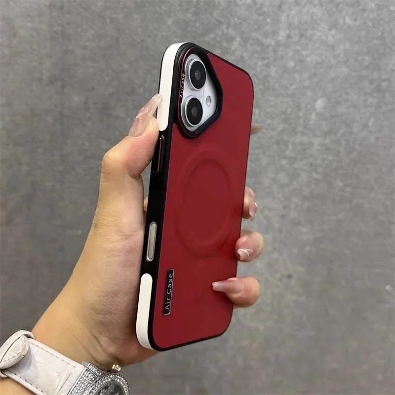 Matte Magnetic Wireless Charging Shockproof Bumper Case For iPhone - Image 4