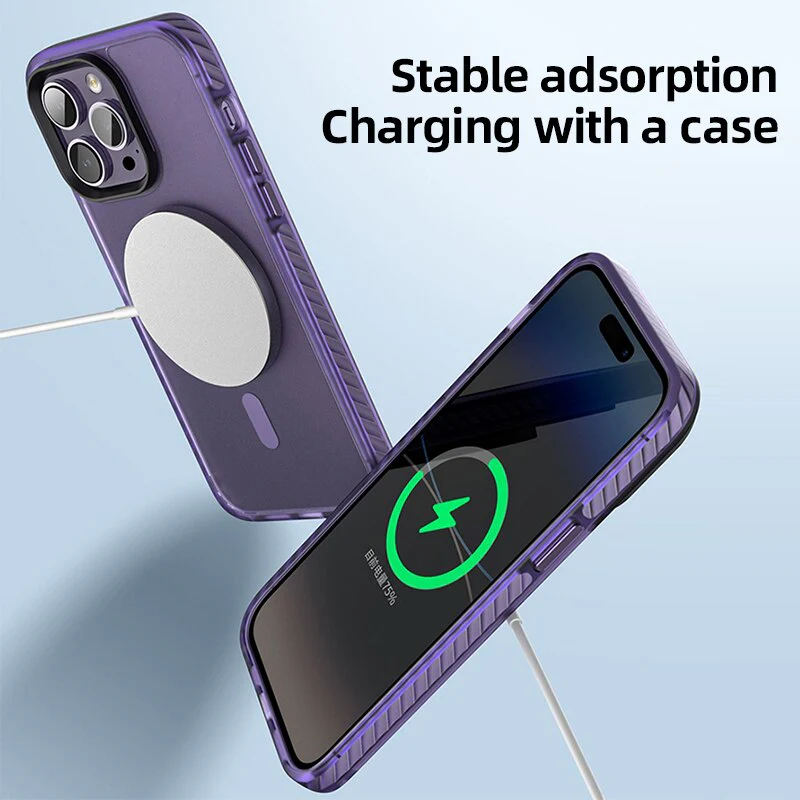 Translucent Matte Acrylic Magnetic Case For iPhone - Image 3