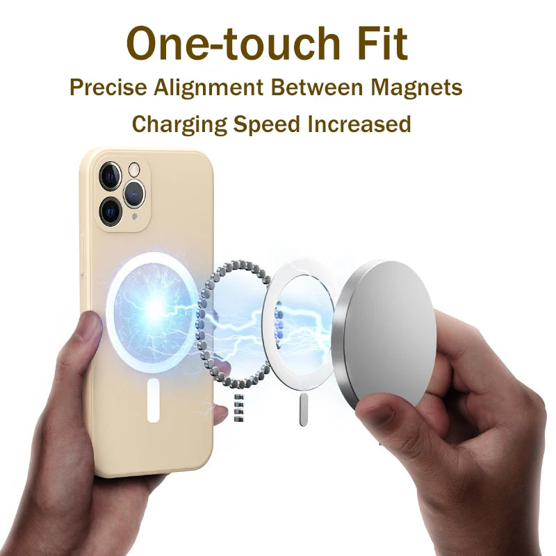 Minimalist Magnetic Wireless Charge Case for iPhone - Image 3