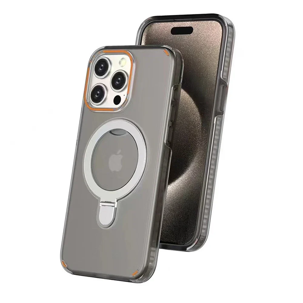 Luxury Magnetic Stand Two-Layer Protection Case For iPhone - Image 6
