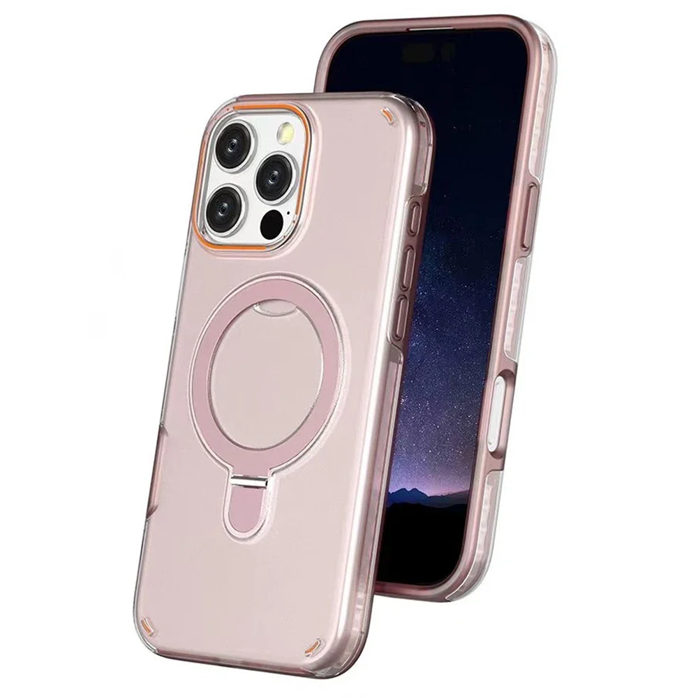 Luxury Magnetic Stand Two-Layer Protection Case For iPhone - Image 8