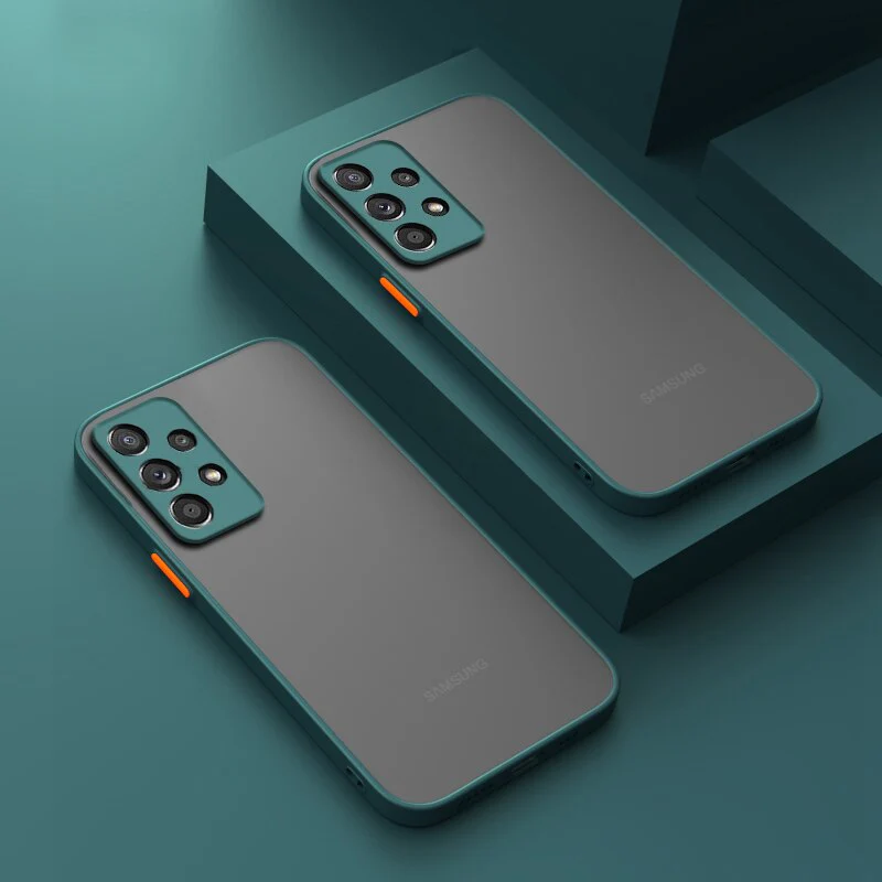 Shockproof Matte Clear Phone Case For Samsung - Image 14