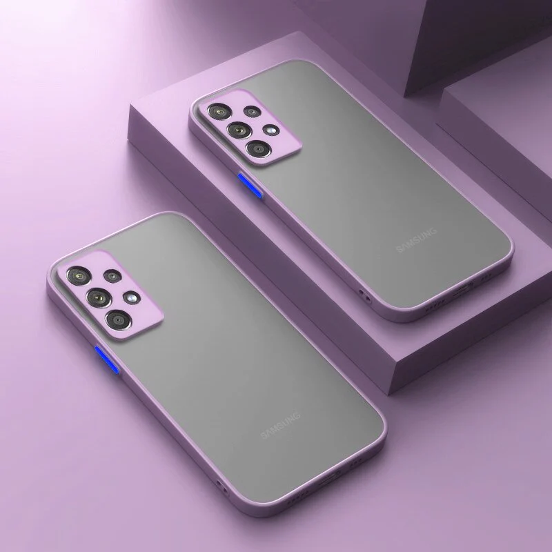 Shockproof Matte Clear Phone Case For Samsung - Image 7