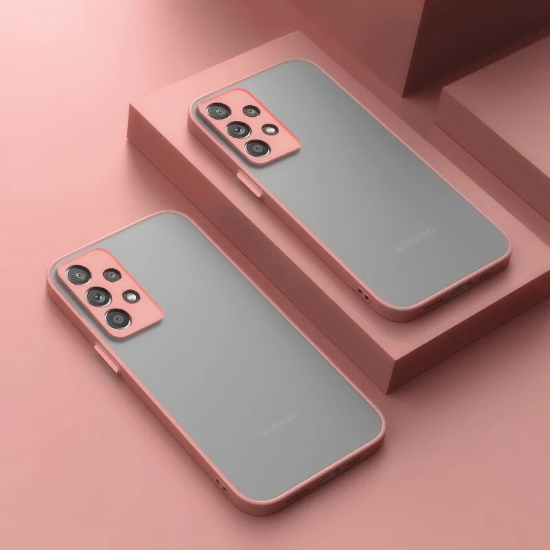 Shockproof Matte Clear Phone Case For Samsung - Image 8