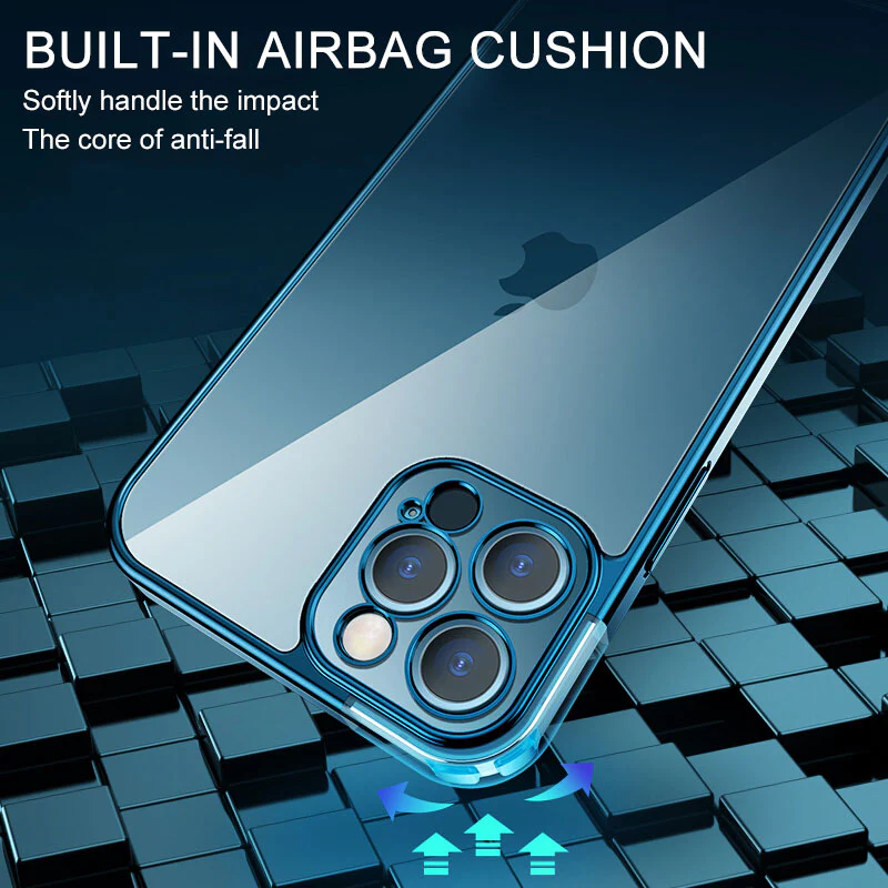 Square Silicone Transparent Case for iPhone - Image 4