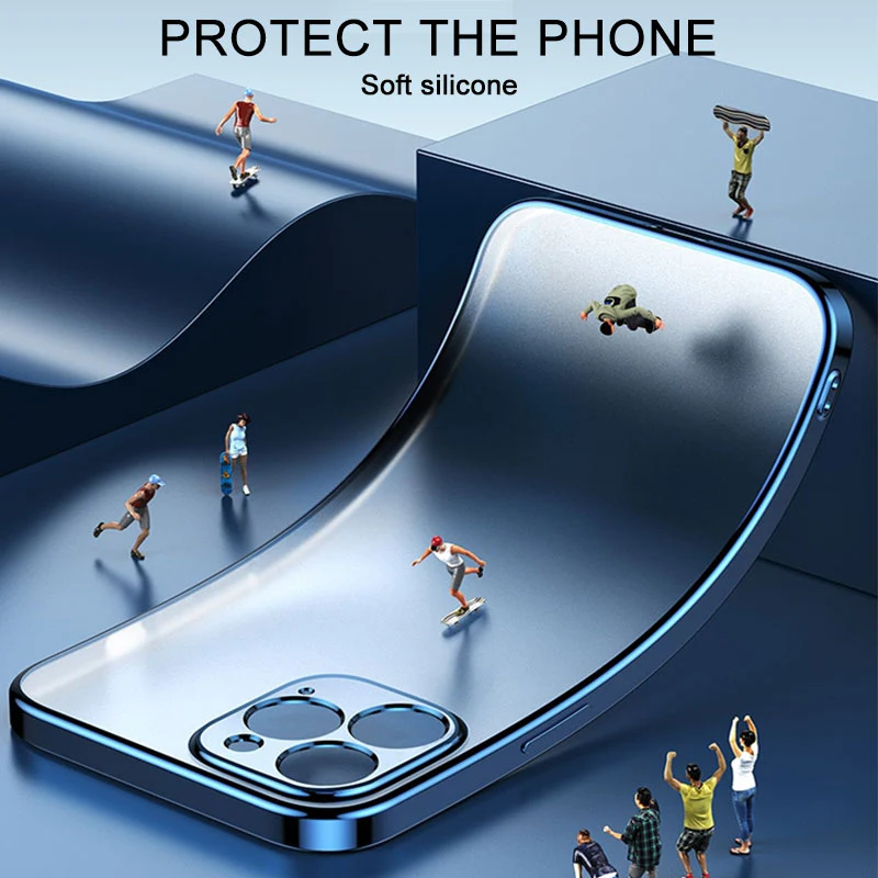 Square Silicone Transparent Case for iPhone - Image 5
