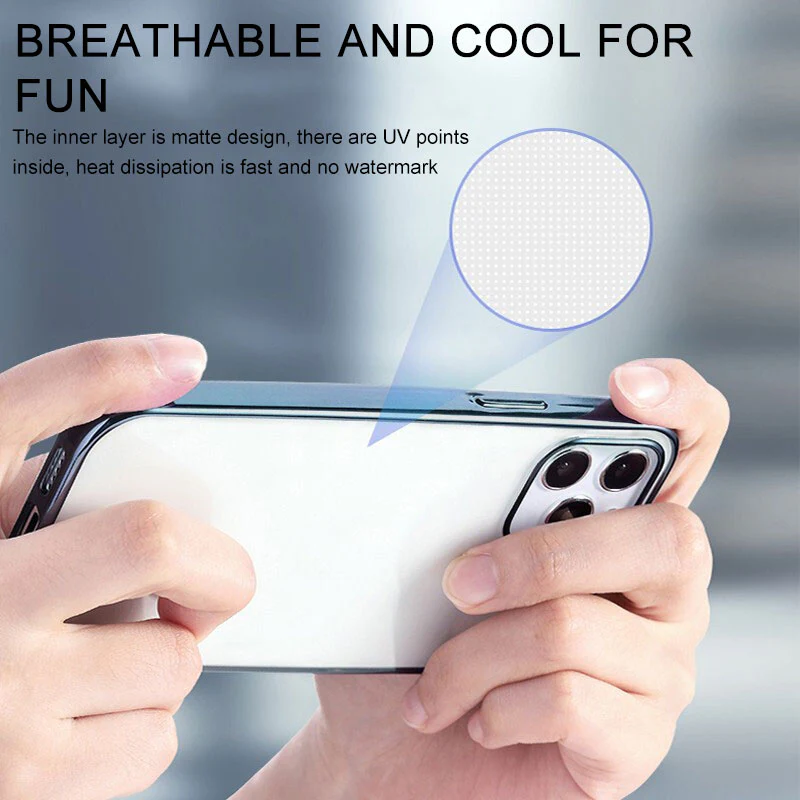 Square Silicone Transparent Case for iPhone - Image 6