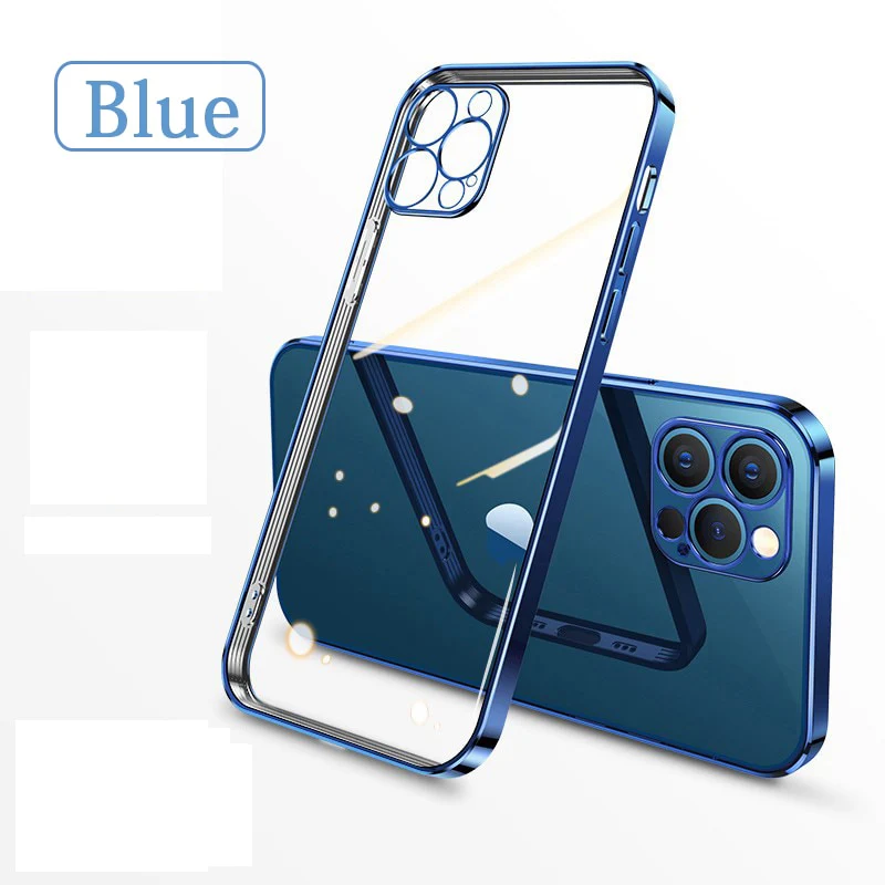 Square Silicone Transparent Case for iPhone - Image 7