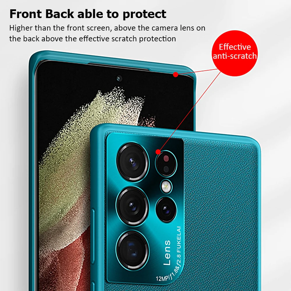 Luxury Ultra Thin Leather Case For Samsung - Image 5