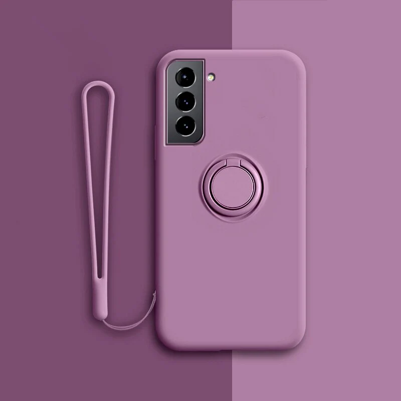 Soft Silicone Ring Stand Case For Samsung - Image 12