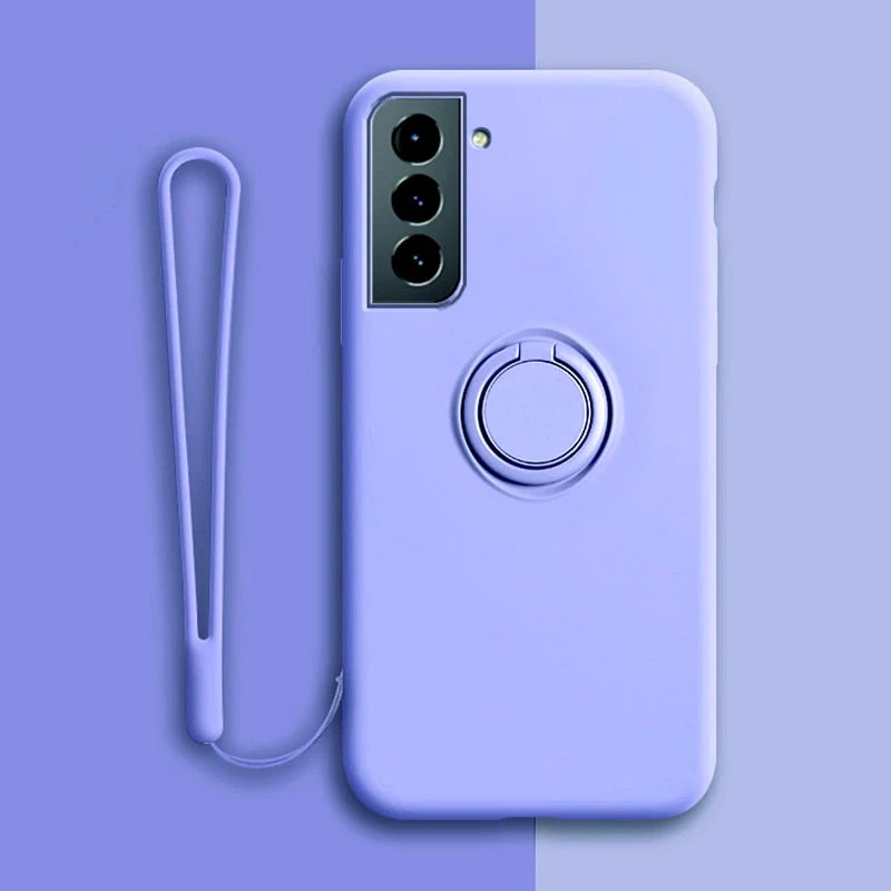Soft Silicone Ring Stand Case For Samsung - Image 3