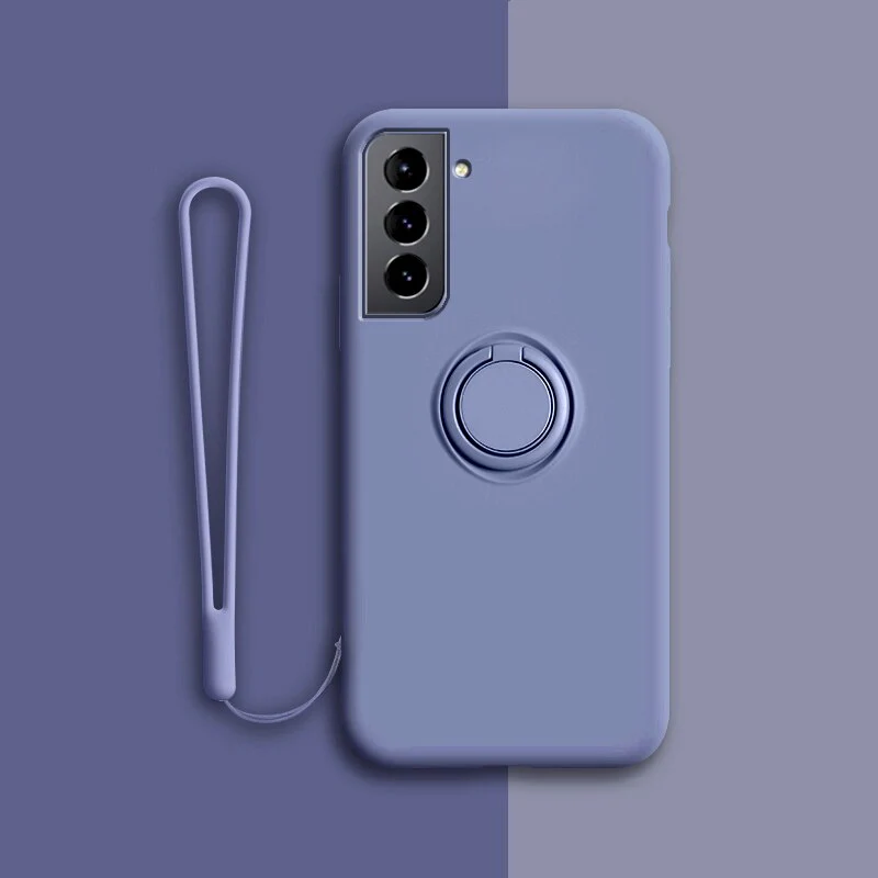 Soft Silicone Ring Stand Case For Samsung - Image 9